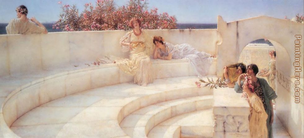 Sir Lawrence Alma-Tadema Under the Roof of Blue Ionian Weather